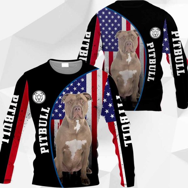 Pitbull Flag All Over Printed  Vr2– M0402 - 181119