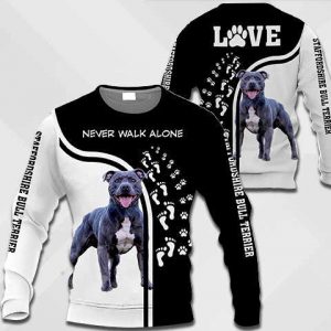 Blue Staffordshire Bull Terrier - Never Walk Alone - 0489 -201119