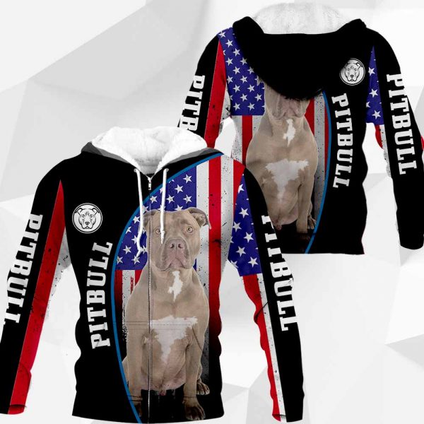 Pitbull Flag All Over Printed  Vr2– M0402 - 181119