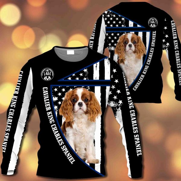 Cavalier King Charles Spaniel Flag All Over Printed – M0402