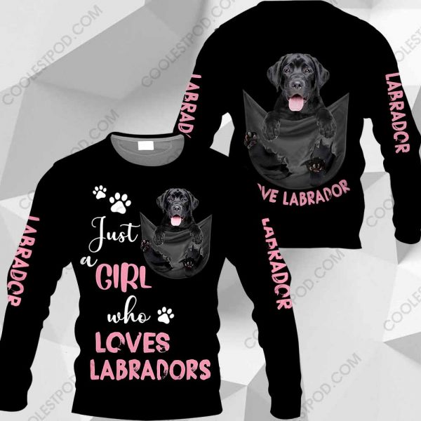 Just A Girl Who Loves Black Labradors In Pocket – M0402 - 271119