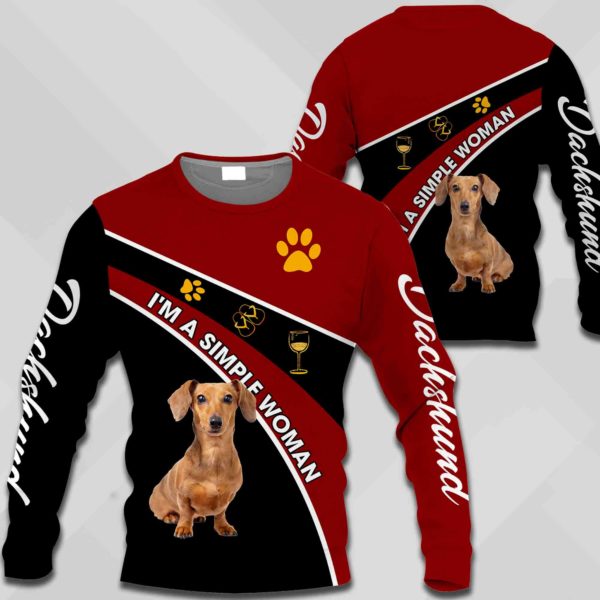 Dachshund-I'm Simple Woman-0489