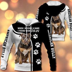 American Bully – When I Needed A Hand I Found Your Paw – M0402