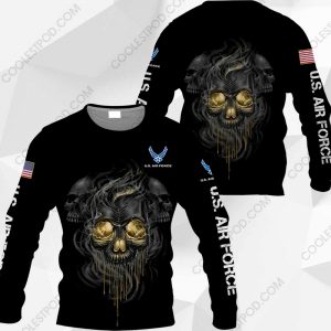 U.S. Air Force-Veteran Skull-Black-1001-291119
