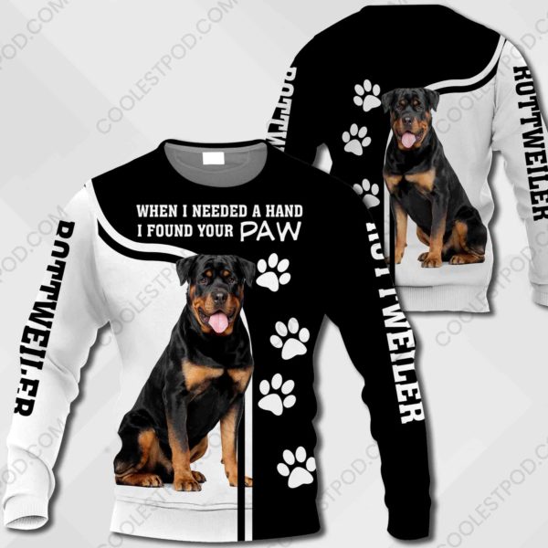 Rottweiler - When I Needed A Hand I Found Your Paw - M0402 - 071119