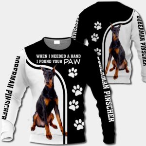 Doberman Pinscher - When I Needed A Hand I Found Your Paw
