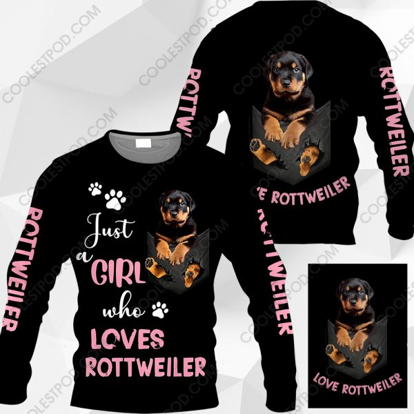 Just A Girl Who Loves Rottweiler In Pocket – M0402 - 211119