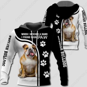 English Bulldog - When I Needed A Hand I Found Your Paw M0402