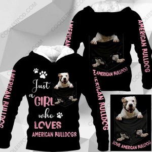 Just A Girl Who Loves American Bulldogs In Pocket – M0402 - 271119