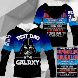 Best Dad In The Galaxy - Gift For Dad - Step Daughter's Gift For Dad