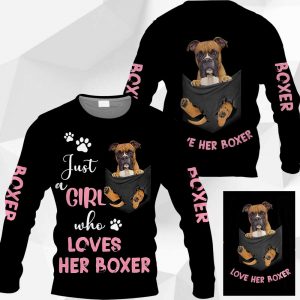 Just A Girl Who Loves Her Boxer In Pocket – M0402 - 251119