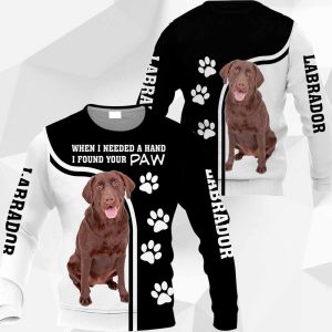 Chocolate Labrador - When I Needed A Hand I Found Your Paw - M0402 - 181119