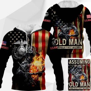 U.S Marine - Assuming I'm Just An Old Man Was Your First Mistake - Vr1-181119