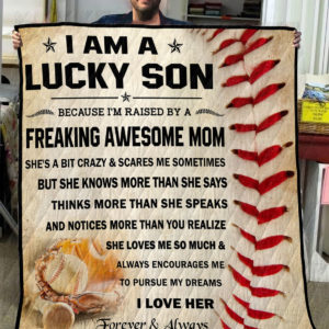 Quilt Baseball-I Am A Lucky Son-0489