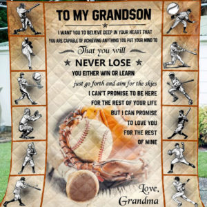 Quilt Baseball-Grandma To Grandson vr2-0489