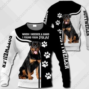 Rottweiler - When I Needed A Hand I Found Your Paw M0402