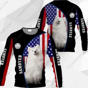 Samoyed Flag All Over Printed  Vr2 - M0402 - 121219