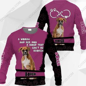 Boxer-A Woman And Her Dog A Bond That can't Be Broken-0489-201219