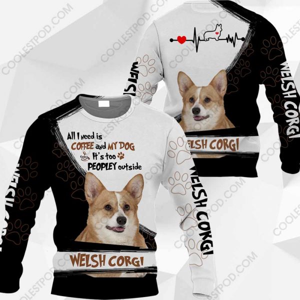 Welsh Corgi-All I Need Is Coffee And My Dog-0489-171219