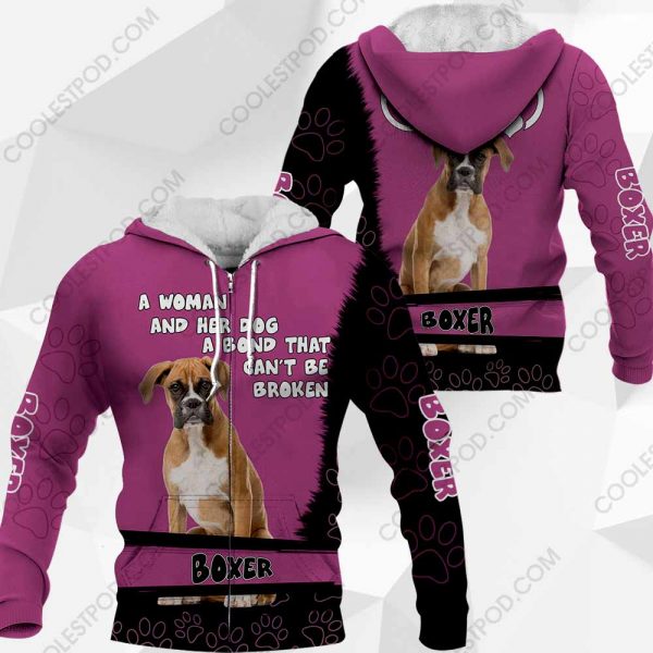 Boxer-A Woman And Her Dog A Bond That can't Be Broken-0489-201219