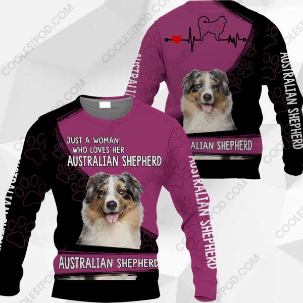 Just A Woman Who Loves Her Australian Shepherd  Vr2 0489 051219