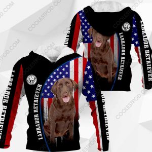 Chocolate Labrador Flag All Over Printed  Vr2 - M0402 - 121219