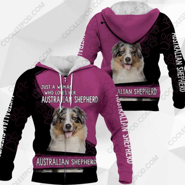 Just A Woman Who Loves Her Australian Shepherd  Vr2 0489 051219