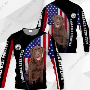 Chocolate Labrador Flag All Over Printed  Vr2 - M0402 - 121219