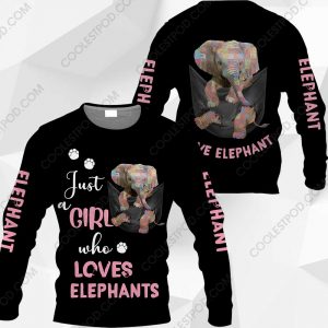 Just A Girl Who Loves Elephants Vr2 In Pocket - M0402 - 161219