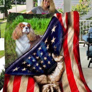 Cavalier King Charles Spaniel - Flag - Quilt - 281219