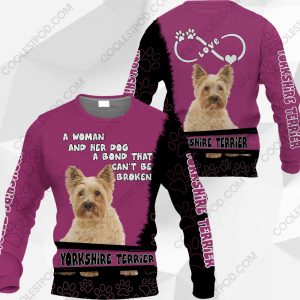 Yorkshire Terrier-A Woman And Her Dog A Bond That can’t Be Broken-0489-201219