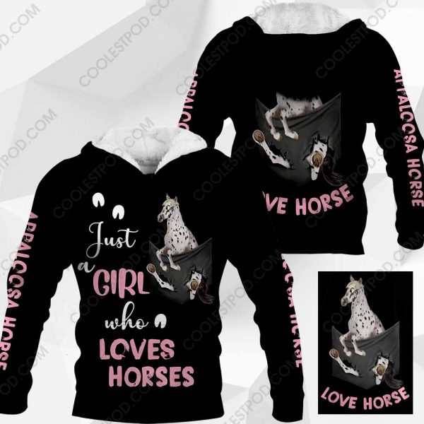 Just A Girl Who Loves Appaloosa Horse In Pocket - M0402 - 161219