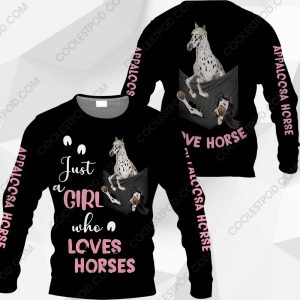 Just A Girl Who Loves Appaloosa Horse In Pocket - M0402 - 161219