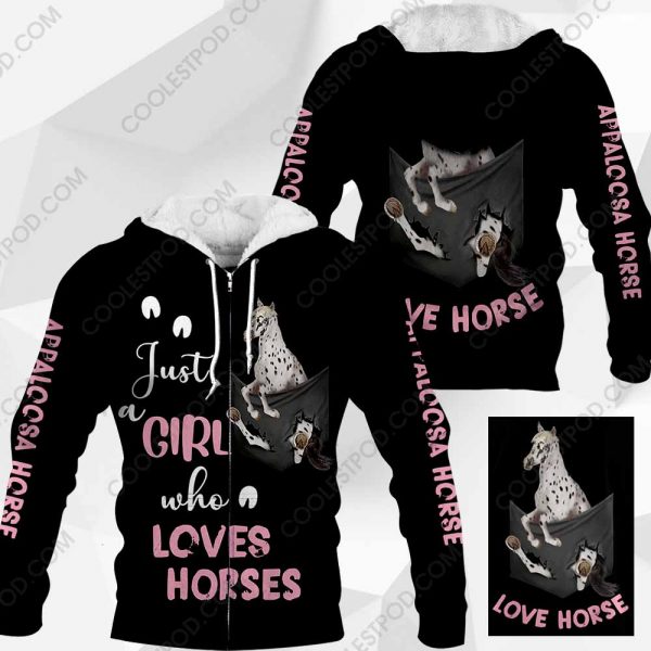 Just A Girl Who Loves Appaloosa Horse In Pocket - M0402 - 161219