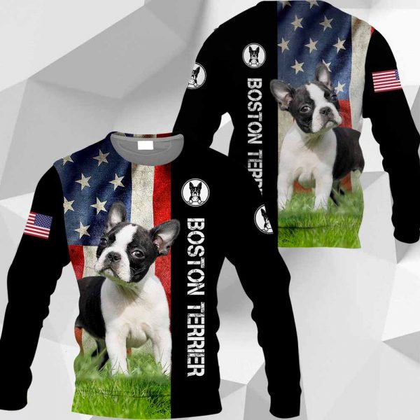 Boston Terrier - American Flag - 281219