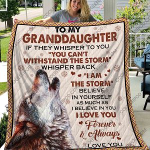 To My Granddaughter If They Whisper To You - Quilt - 1001 - 111219