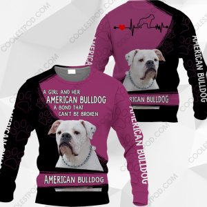 A Girl And Her American Bulldog A Bond That Can't Be Broken 0489 91219