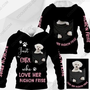 Just A Girl Who Loves Her Bichon Frise In Pocket - M0402 - 231219