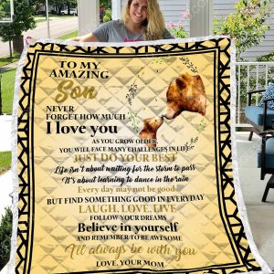 To My Amazing Son Never Forget How Much I Love You - Quilt - 101219