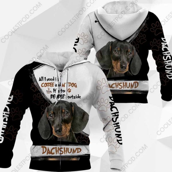 Dachshund-All I Need Is Coffee And My Dog-0489-171219