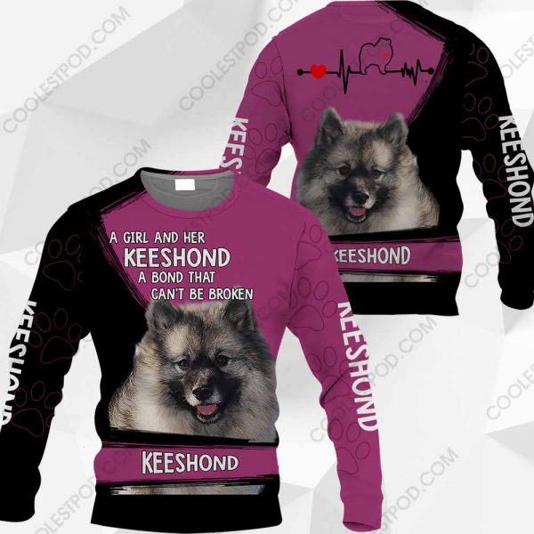 A Girl And Her Keeshond A Bond That Can't Be Broken-0489-301119