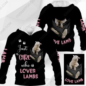 Just A Girl Who Loves Lambs In Pocket - M0402 - 161219