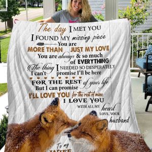 To My Wife The Day I Met You - Quilt - 1001 - 281219