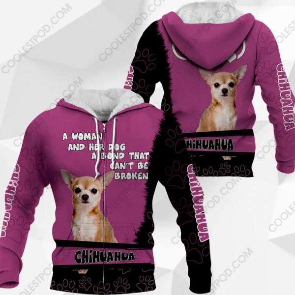 Chihuahua-A Woman And Her Dog A Bond That can't Be Broken-0489-201219