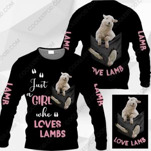 Just A Girl Who Loves Lambs In Pocket - M0402 - 161219