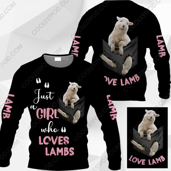 Just A Girl Who Loves Lambs In Pocket - M0402 - 161219