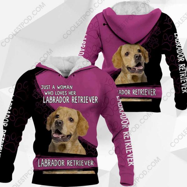 Just A Woman Who Loves Her Labrador Retriever Vr2 0489 051219