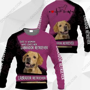 Just A Woman Who Loves Her Labrador Retriever Vr2 0489 051219