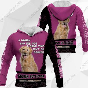 Golden Retriever-A Woman And Her Dog A Bond That can't Be Broken-0489-201219