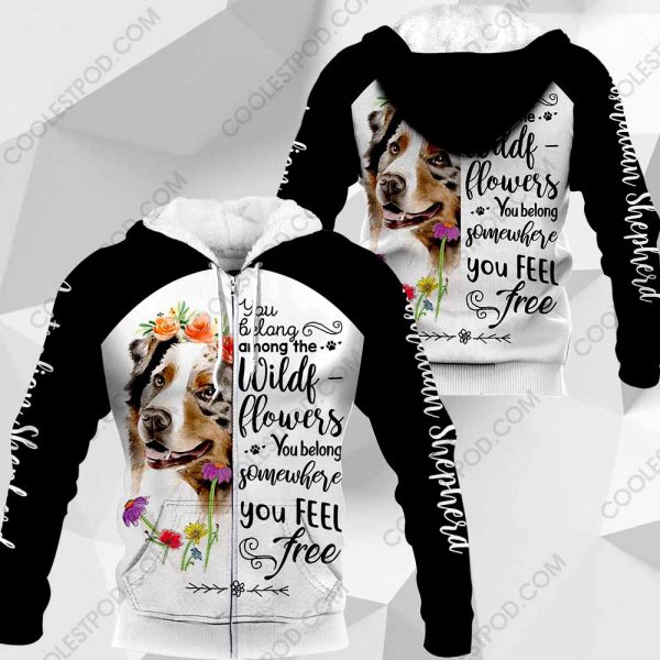 Australian Shepherd You Belong Among The Wildflowers-0489-161219